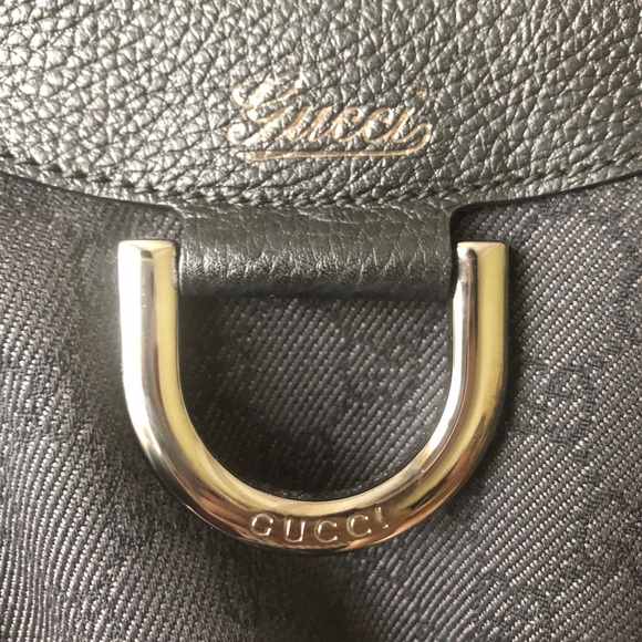 Gucci D-Ring Black Hobo Bag - Picture 2 of 9